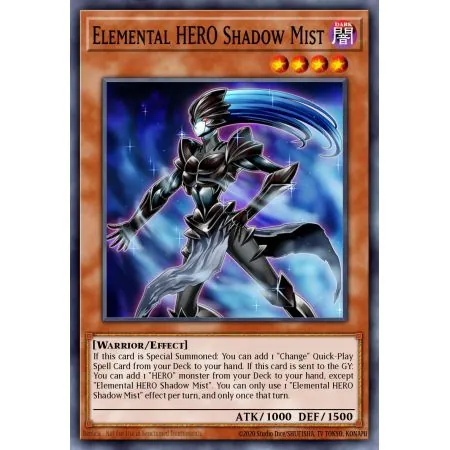 Elemental HERO Shadow Mist (Super Rare)