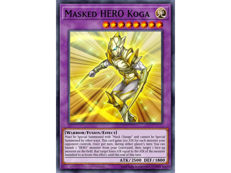 Masked HERO Koga (Super Rare)