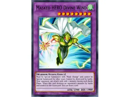 Masked HERO Divine Wind (Super Rare)