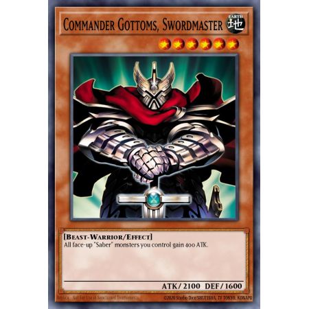 Commander Gottoms, Swordmaster (Secret Rare)