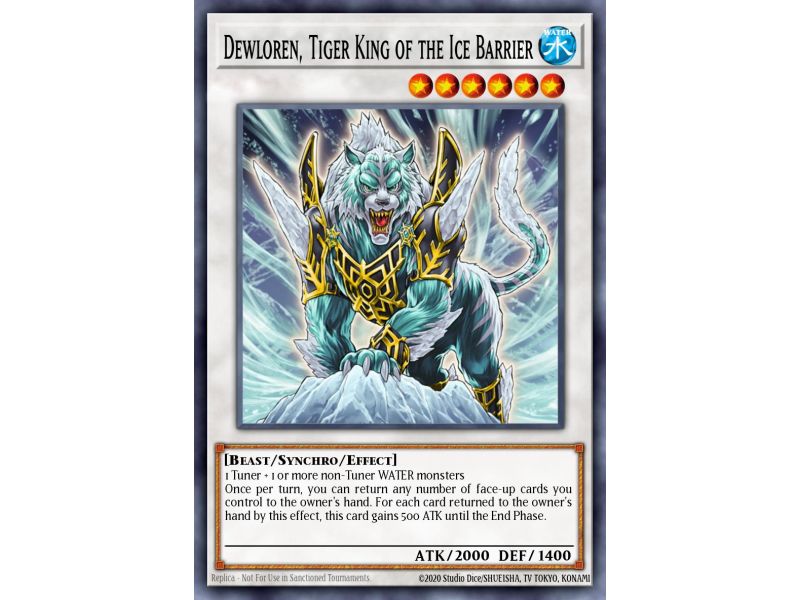 Dewloren, Tiger King of the Ice Barrier (Secret Rare)