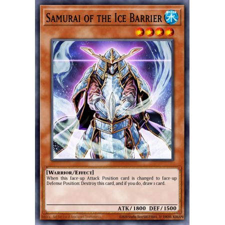 Samurai of the Ice Barrier (Super Rare)