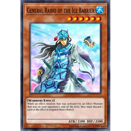 General Raiho of the Ice Barrier (Secret Rare)