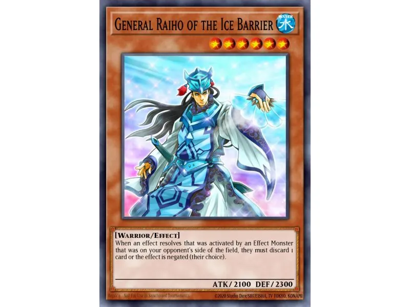 General Raiho of the Ice Barrier (Secret Rare)