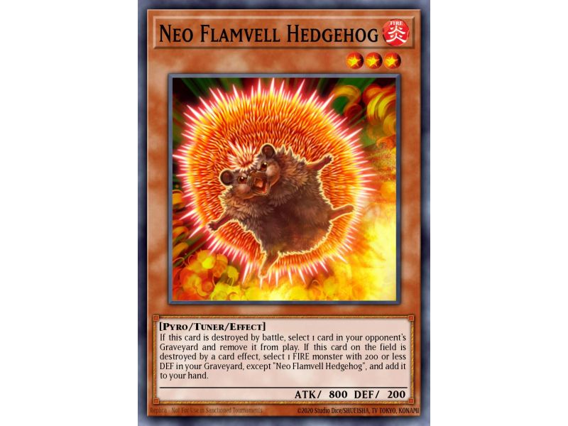 Neo Flamvell Hedgehog (Super Rare)
