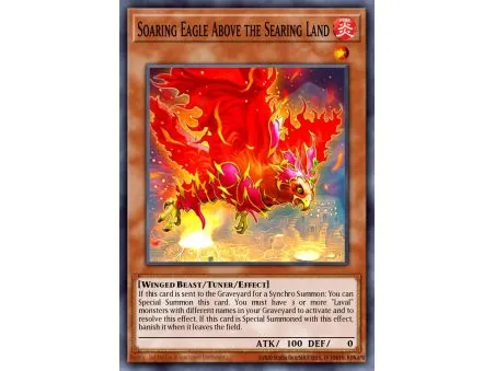 Soaring Eagle Above the Searing Land (Super Rare)