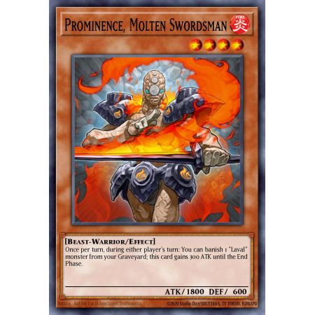 Prominence, Molten Swordsman (Super Rare)
