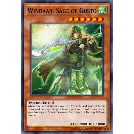 Windaar, Sage of Gusto (Super Rare)