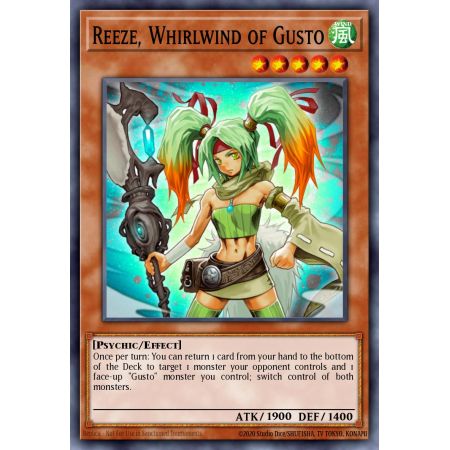 Reeze, Whirlwind of Gusto (Super Rare)