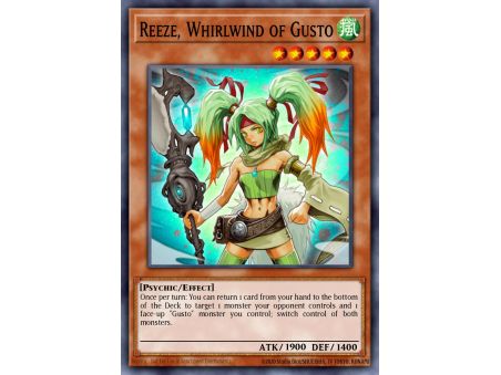 Reeze, Whirlwind of Gusto (Super Rare)