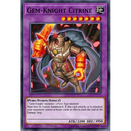 Gem-Knight Citrine (Secret Rare)