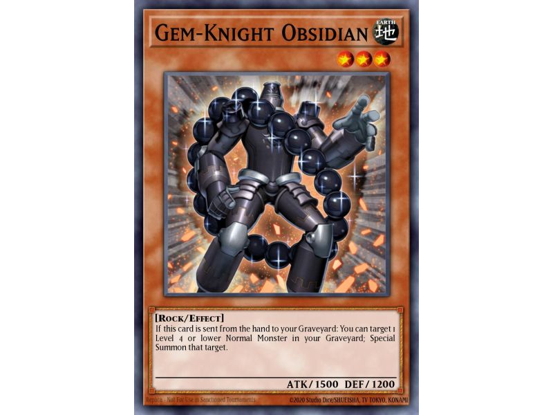 Gem-Knight Obsidian (Super Rare)