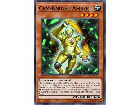 Gem-Knight Amber (Super Rare)