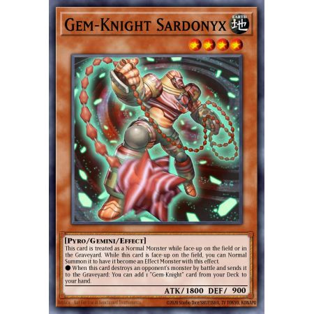 Gem-Knight Sardonyx (Super Rare)
