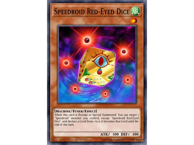 Speedroid Red-Eyed Dice (Super Rare)