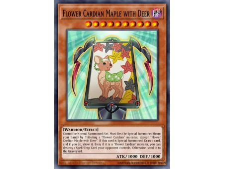 Flower Cardian Maple with Deer (Common)