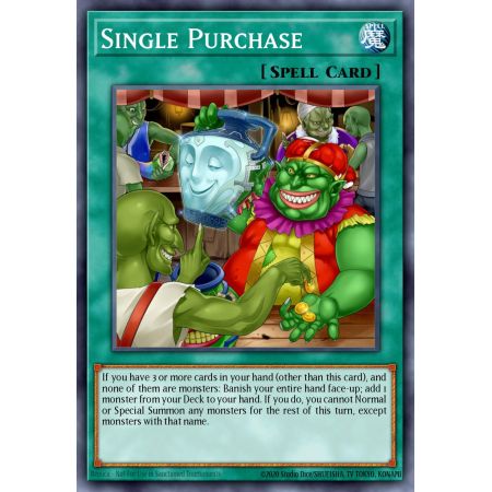 Single Purchase (Short Print)