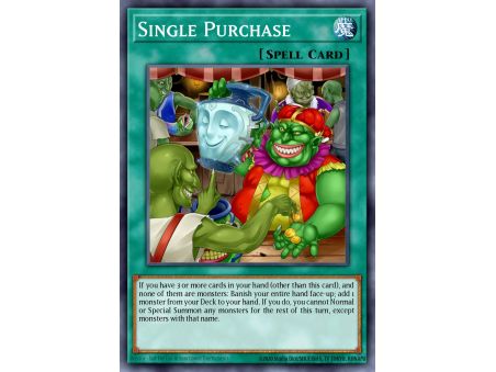 Single Purchase (Short Print)