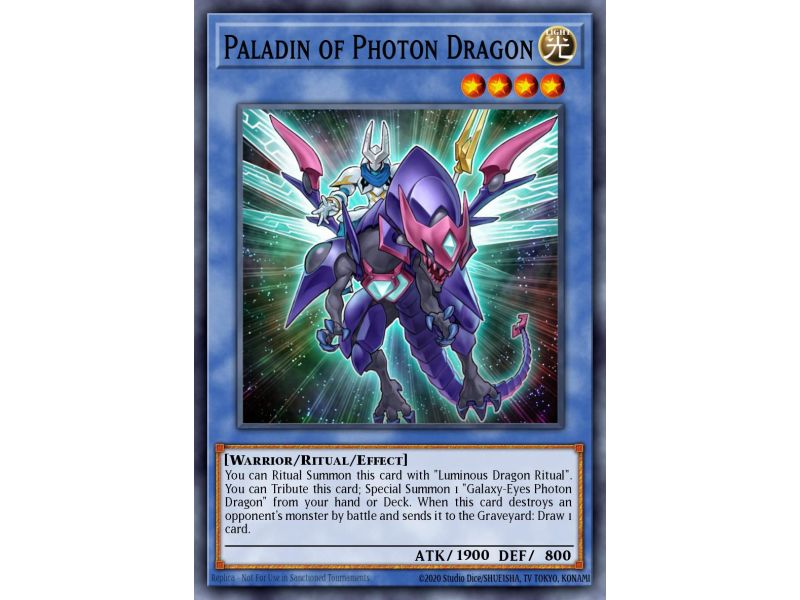 Paladin of Photon Dragon (Rare)