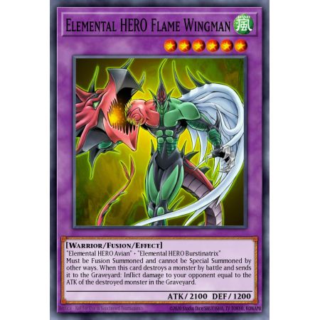 Elemental HERO Flame Wingman (Secret Rare)