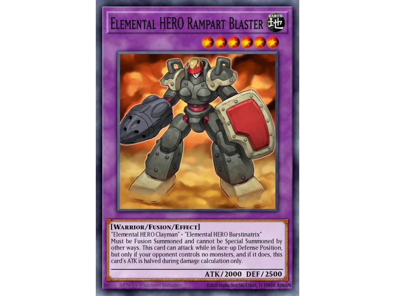 Elemental HERO Rampart Blaster (Super Rare) Elemental HERO Rampart Blaster (Super Rare)
