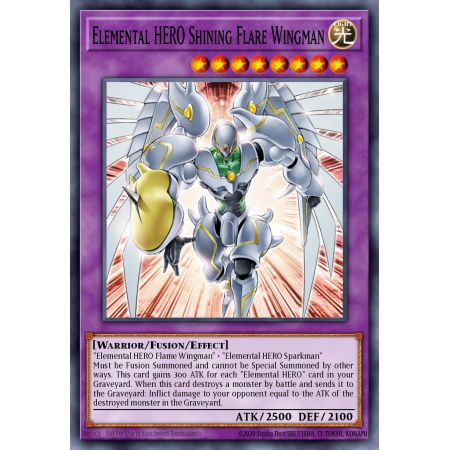 Elemental HERO Shining Flare Wingman (Secret Rare)