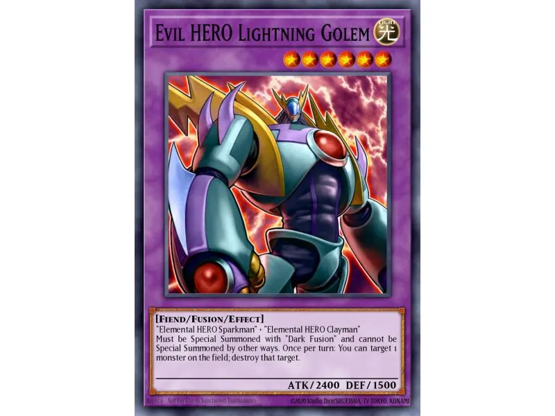 Evil HERO Lightning Golem (Super Rare)