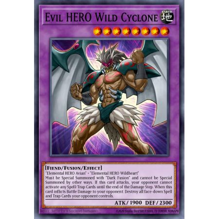 Evil HERO Wild Cyclone (Super Rare)