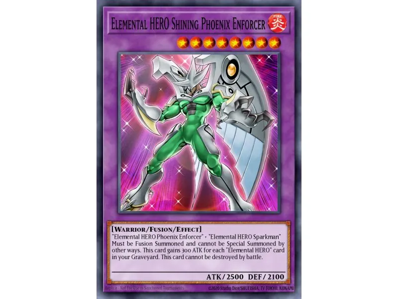 Elemental HERO Shining Phoenix Enforcer (Secret Rare)