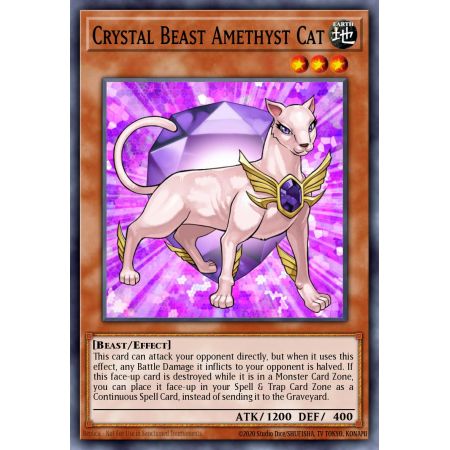 Crystal Beast Amethyst Cat (Common)