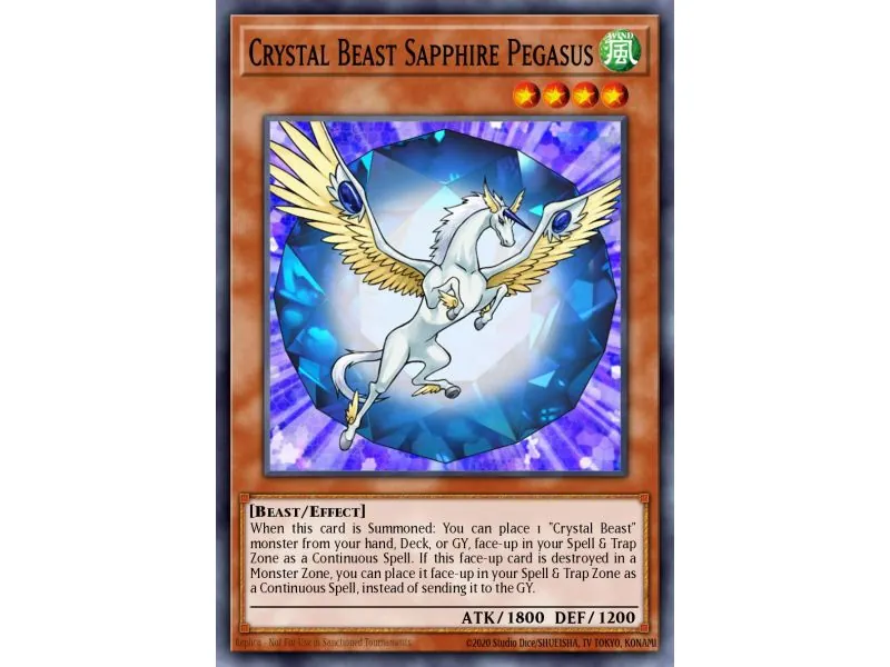 Crystal Beast Sapphire Pegasus (Super Rare)