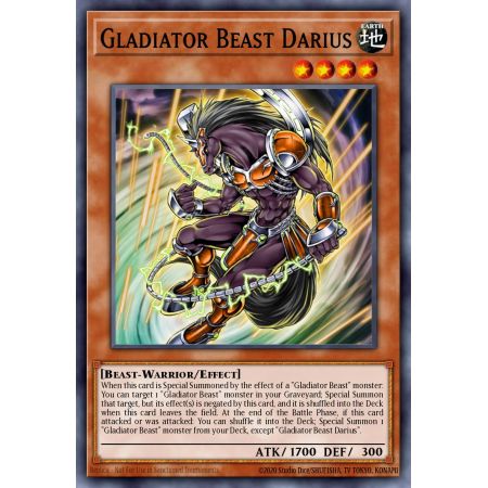 Gladiator Beast Darius (Secret Rare)