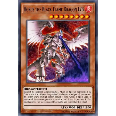 Horus the Black Flame Dragon LV8 (Common)
