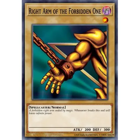 Right Arm of the Forbidden One (Secret Rare)