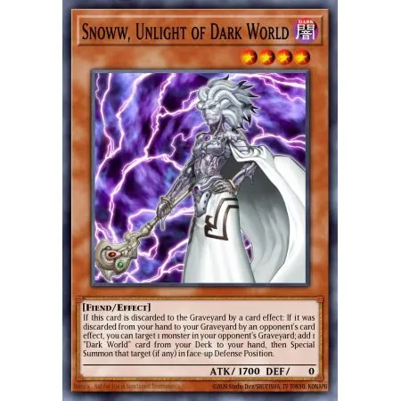 Snoww, Unlight of Dark World (Secret Rare)