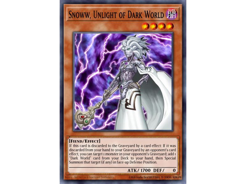 Snoww, Unlight of Dark World (Secret Rare)
