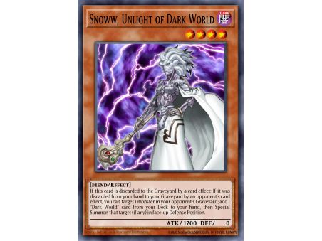 Snoww, Unlight of Dark World (Secret Rare)