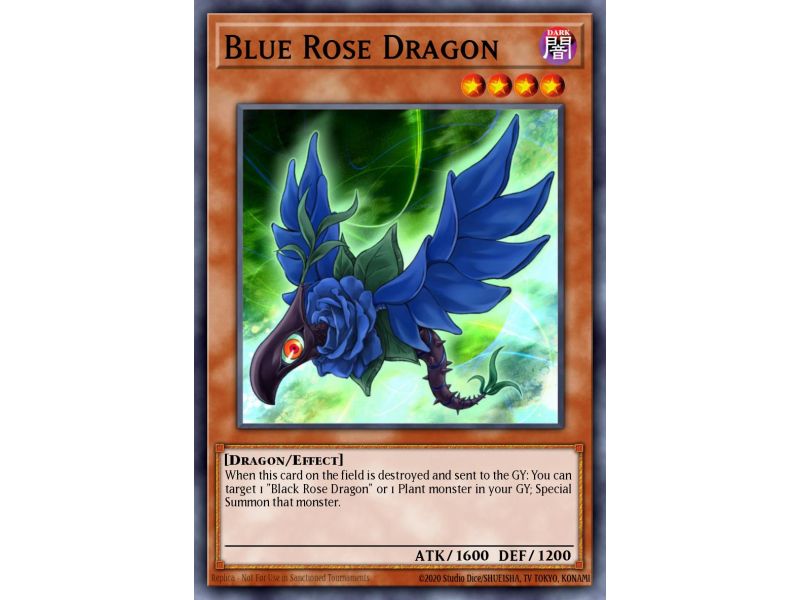 Blue Rose Dragon (Super Rare)