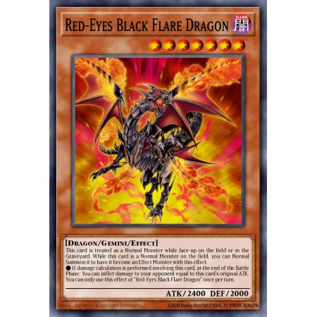Red-Eyes Black Flare Dragon (Common)