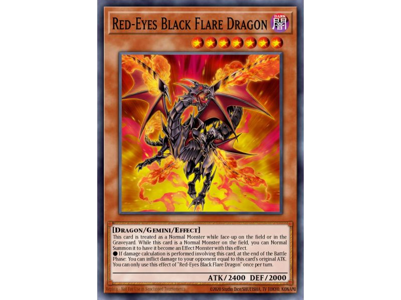Red-Eyes Black Flare Dragon (Common)