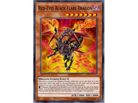 Red-Eyes Black Flare Dragon (Common)