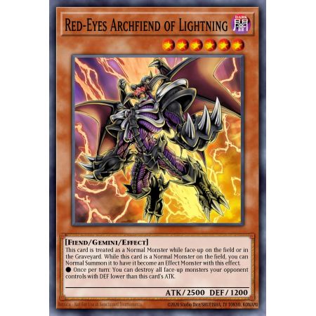 Red-Eyes Archfiend of Lightning (Common)