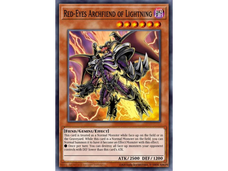 Red-Eyes Archfiend of Lightning (Common)