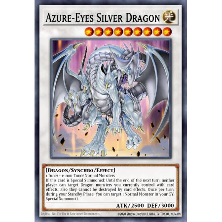 Azure-Eyes Silver Dragon (Common)