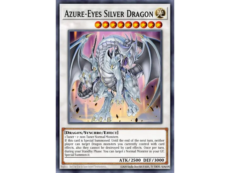 Azure-Eyes Silver Dragon (Common)