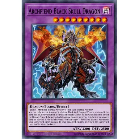 Archfiend Black Skull Dragon (Common)