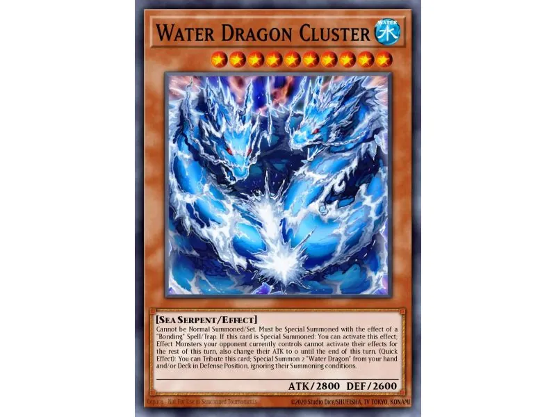 Water Dragon Cluster (Super Rare)
