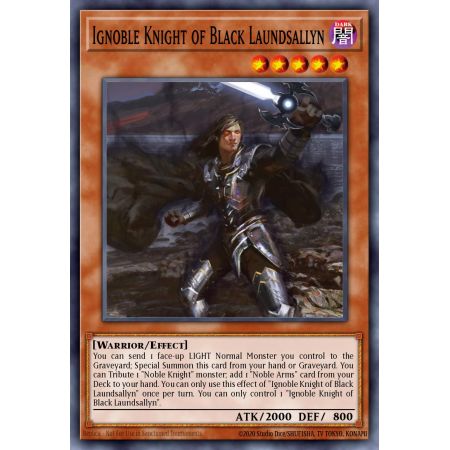 Ignoble Knight of Black Laundsallyn (Platinum Rare)