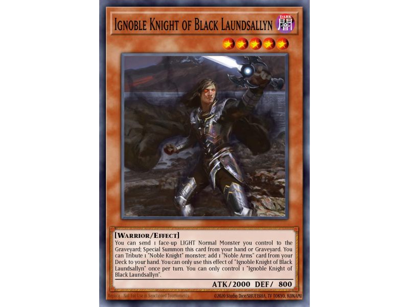 Ignoble Knight of Black Laundsallyn (Platinum Rare)
