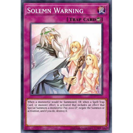 Solemn Warning (Platinum Rare)
